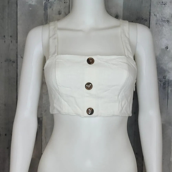 Nwot Show Me Your MuMu Adeline Crop Top - Picture 2 of 8